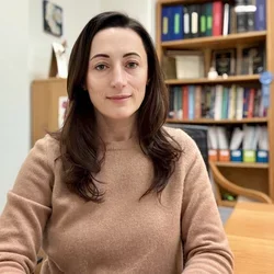 Dr Erina Vlashi in her office